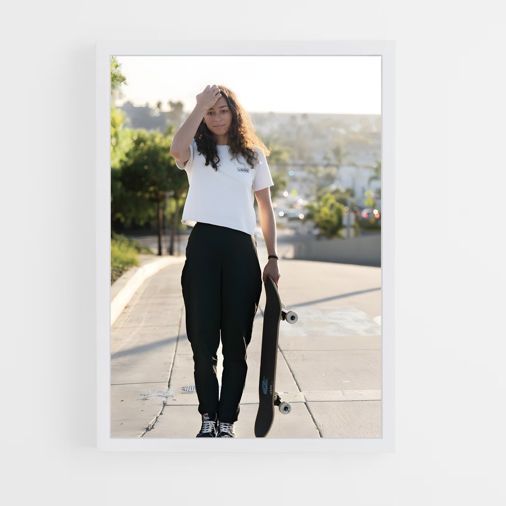 Poster Ride with Lizzie – affiche Skateboard (vue 3)